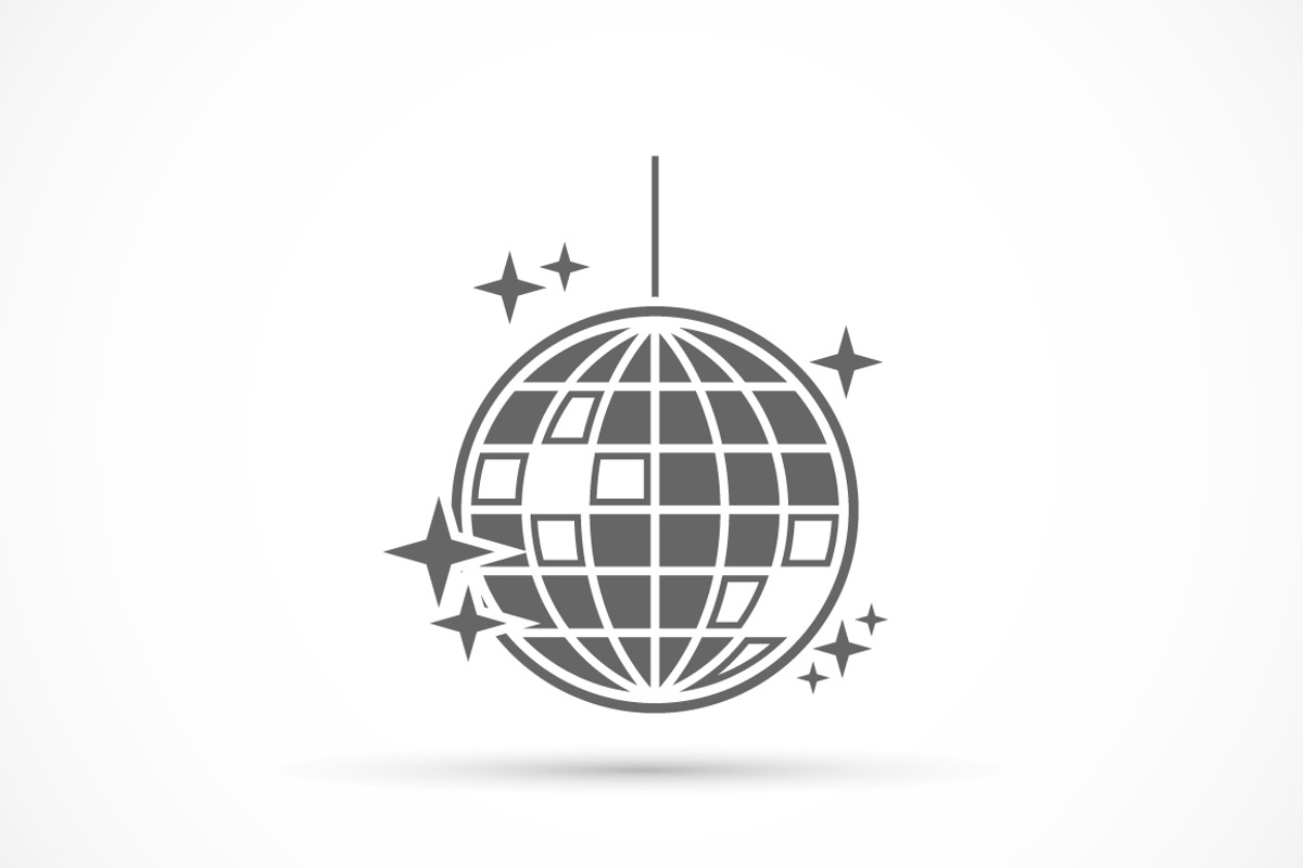 Disco Ball Icon, an Icon by Saggitarius, image size:1200x800