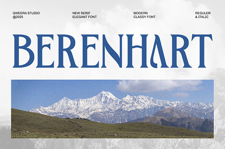 Berenhart - Elegant Modern Classy, a Serif Font by Qweera Studio