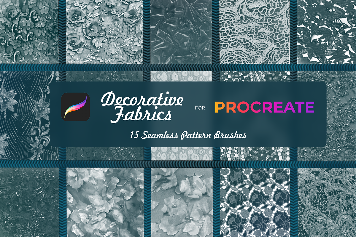 Decorative fabrics brushes Procreate, a Brush Add-On by Graphics Resources (Photo 4 of 5)