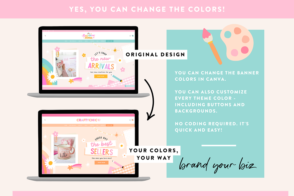 Fun Rainbow Shopify Theme, a Shopify Template by Design Pixie (Photo 7 of 10)