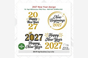 2027 New Year PNG Bundle, an Emoji Icon by Tanya Kart (Thumbnail 10 of 10)