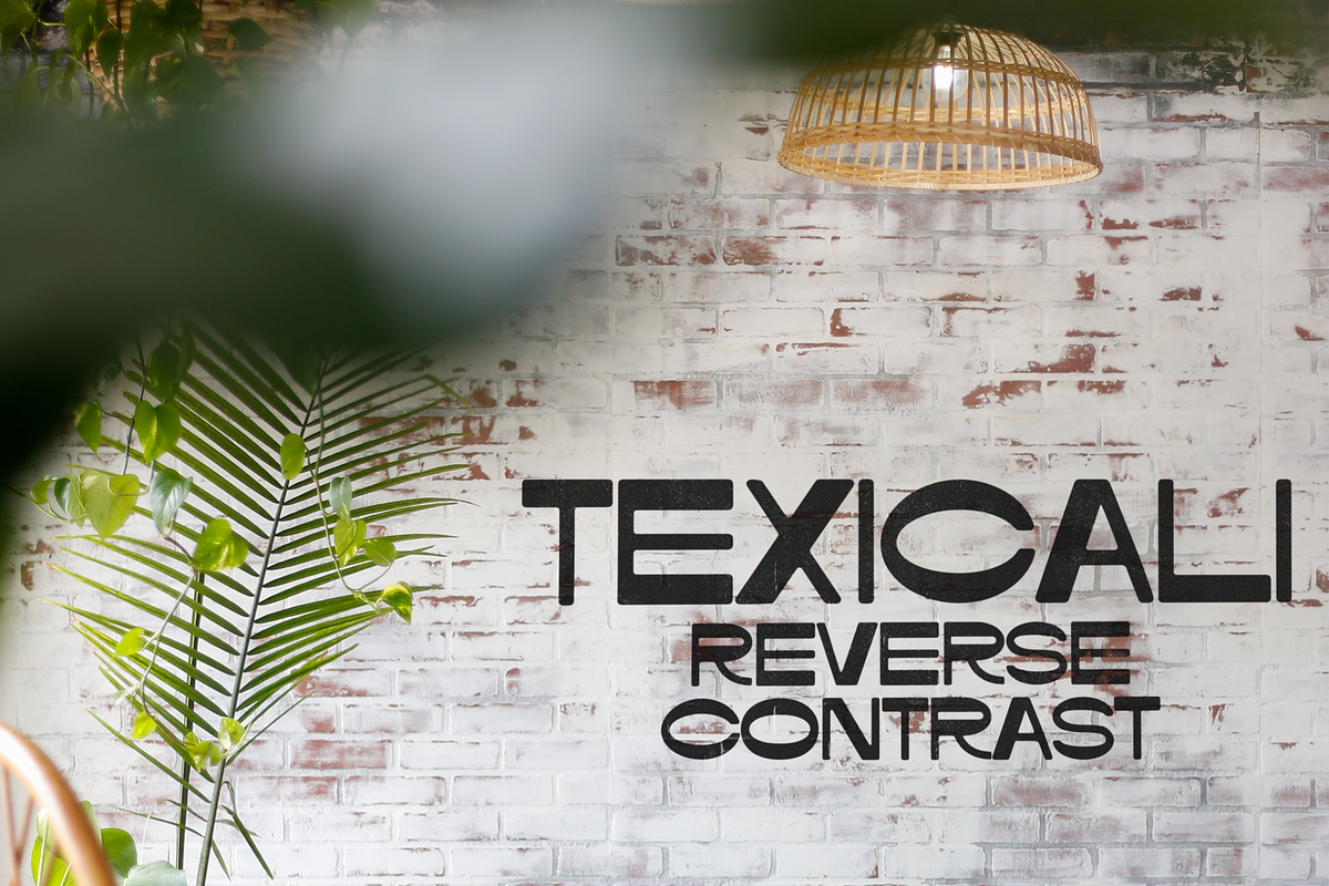 Texicali Reverse Contrast Font preview 2