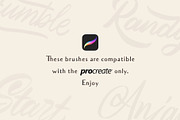 Procreate Lettering Brushes, a Brush Add-On by Nurmiftah (Thumbnail 5 of 6)
