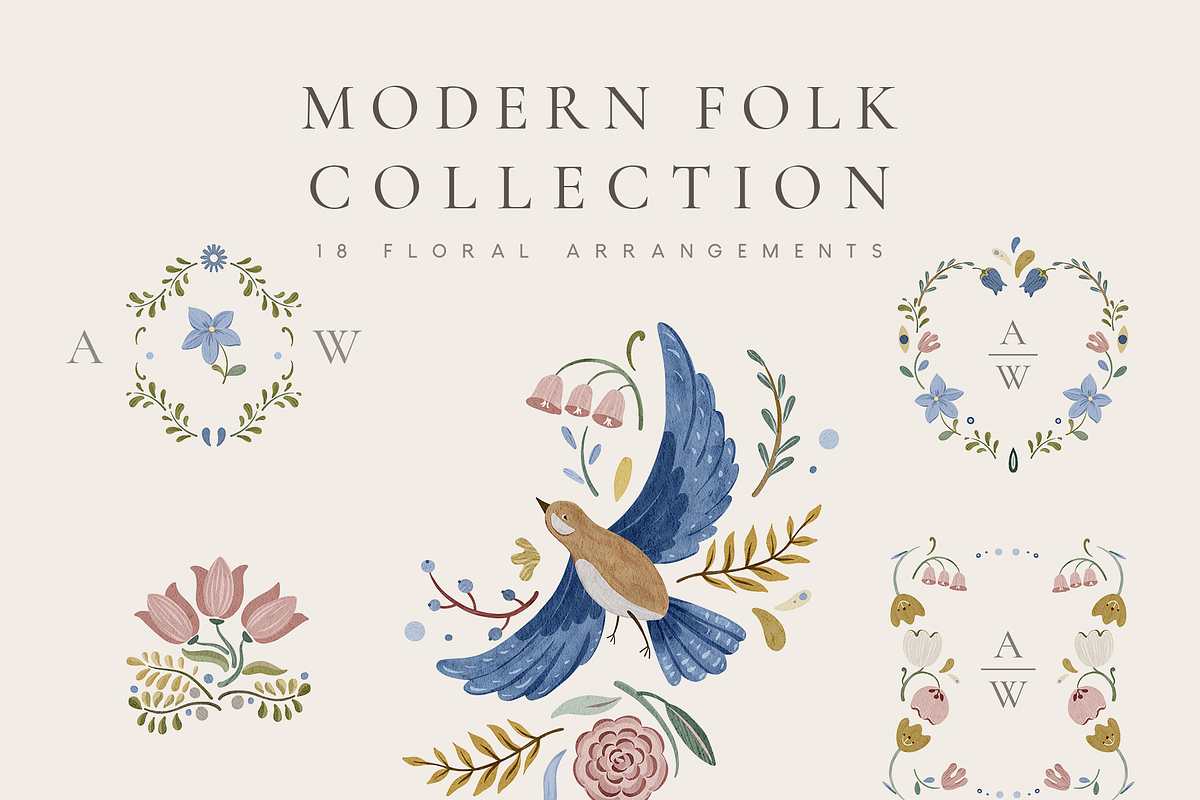 Modern Folk Motifs Collection, a Decorative Illustration by Karma (Photo 15 of 17)