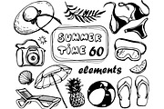 Set of vector images, summertime, an Illustration by Alena Kurian (Thumbnail 1 of 4)