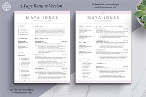 Resume Template Modern Resumes