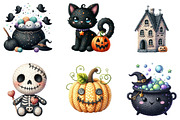 Cute Halloween Crochet Illustrations, an Illustration by DreamArtGraphic (Thumbnail 4 of 5)