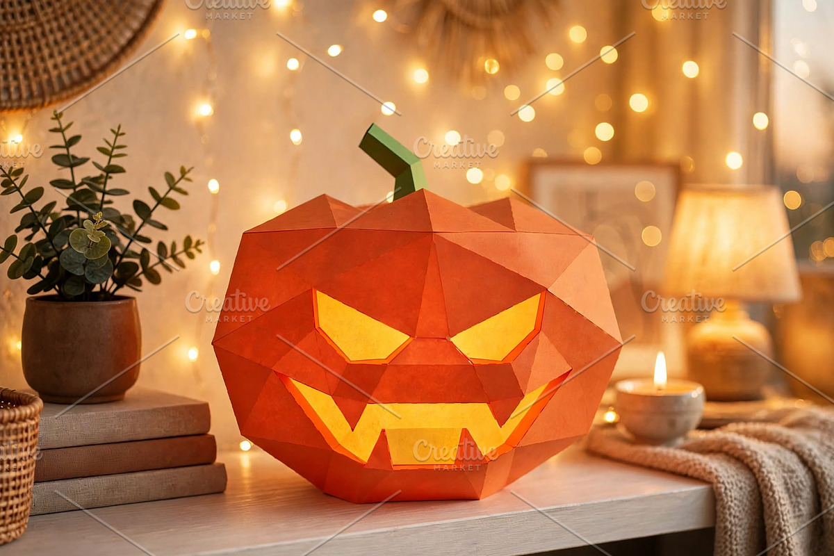 Halloween Pumpkin - 3d papercraft, a Card Template by PAPER amaze (Photo 2 of 7)