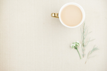 Coffee + Greens Neutral Stock Image