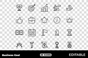 Business Goal Success Achievement, an Outline Icon by Unique Design Team (Thumbnail 2 of 3)