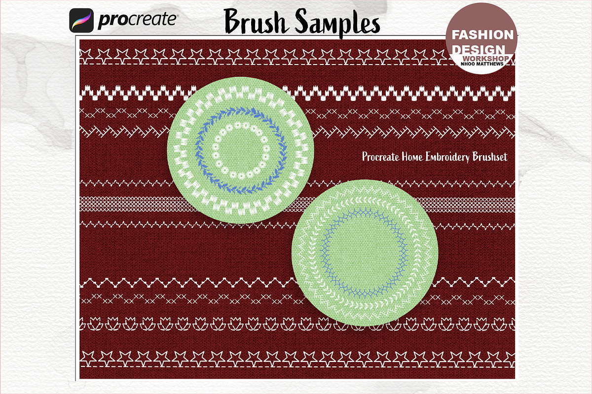 61 Home Embroidery Stitch Brushes, a Brush Add-On by Fashion Workshop Bkk (Photo 2 of 13)