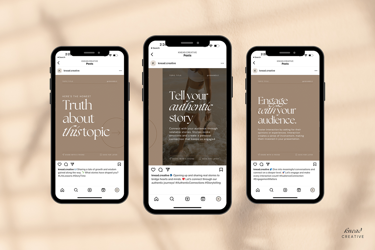 Storyteller Canva Social Template, a Social Media Template by Knead Creative (Photo 2 of 7)