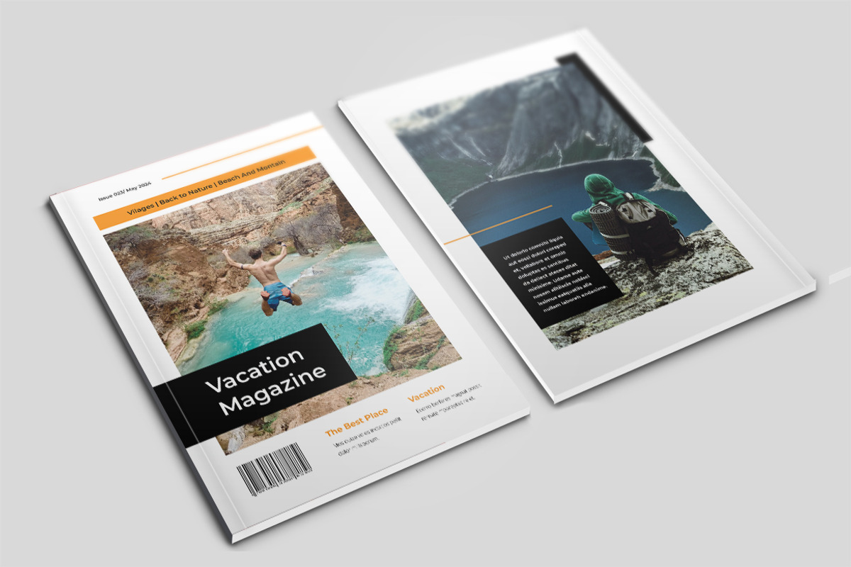 Magazine Template – Vacation Theme