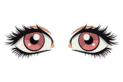 Anime Style Vector Set of Flat Eyes., a Person Illustration by Gomolach (Thumbnail 4 of 25)