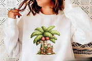 Whimsical Summer Palm Tree Clipart B, an Illustration by SVGArt (Thumbnail 9 of 9)