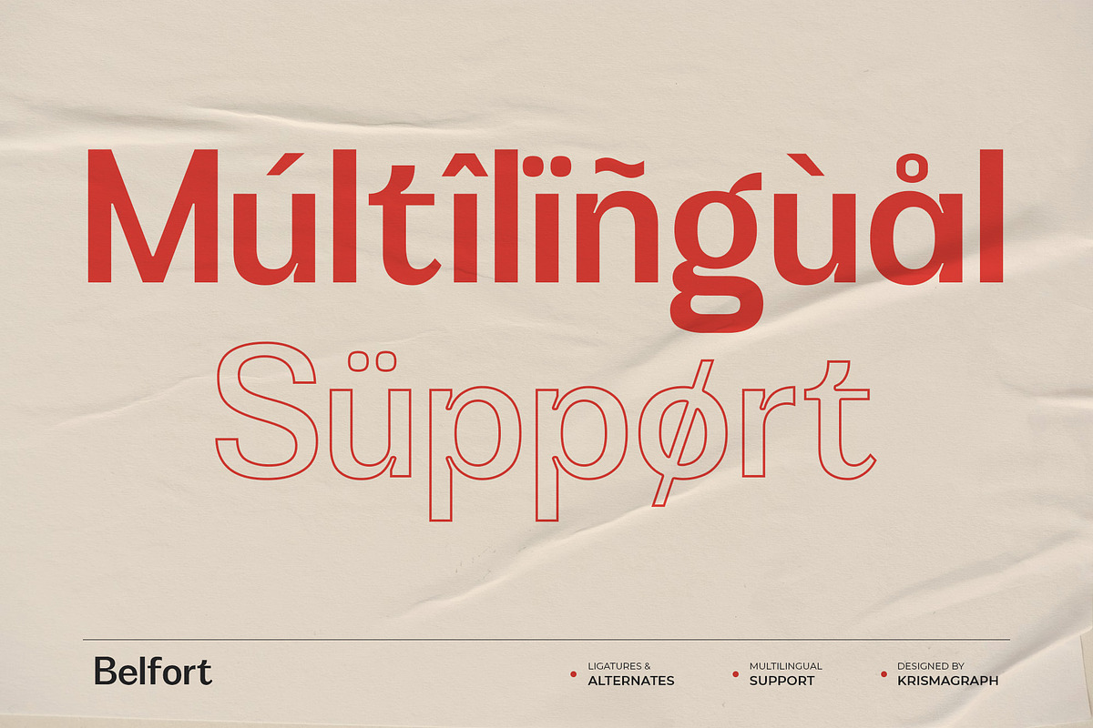 Belfort Bold | Modern Sans, a Sans Serif Font by Krismagraph (Photo 10 of 10)