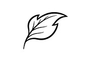 Hand Drawn Leaf Line Art Bundle, an Illustration by hafijul (Thumbnail 43 of 51)