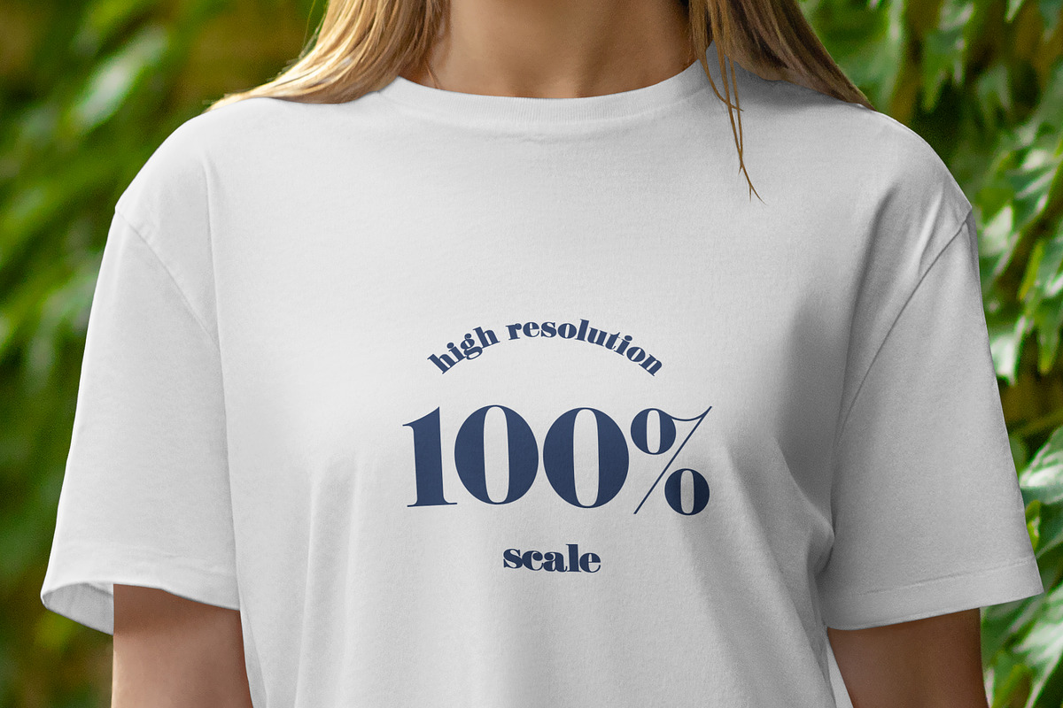 7 Mockups T-Shirt on a Girl Walking, a Shirt Mockup by Grow Design Craft Studio (Photo 6 of 8)