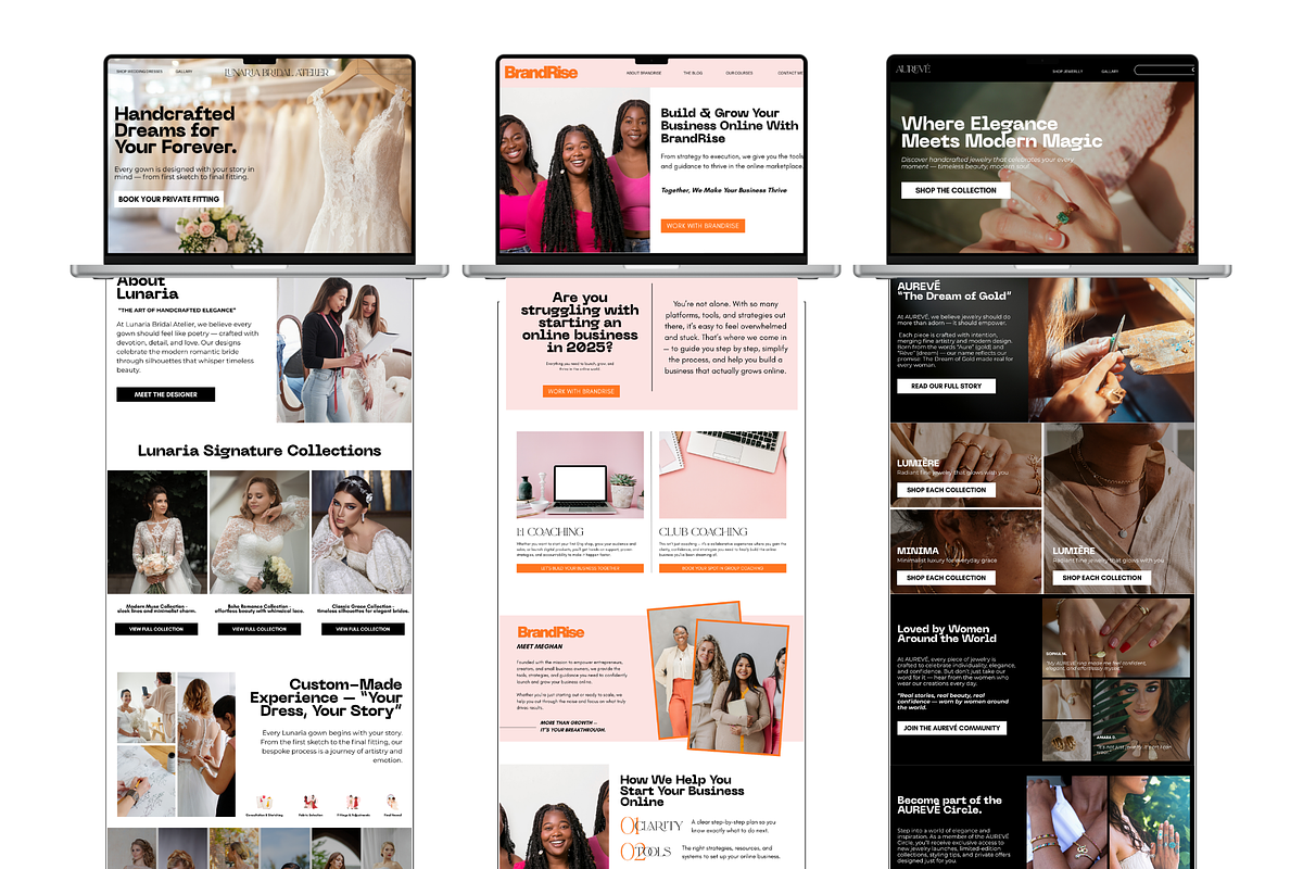 10 Website Templates & Themes Design, a Design Template by thecyella.co (Photo 3 of 6)