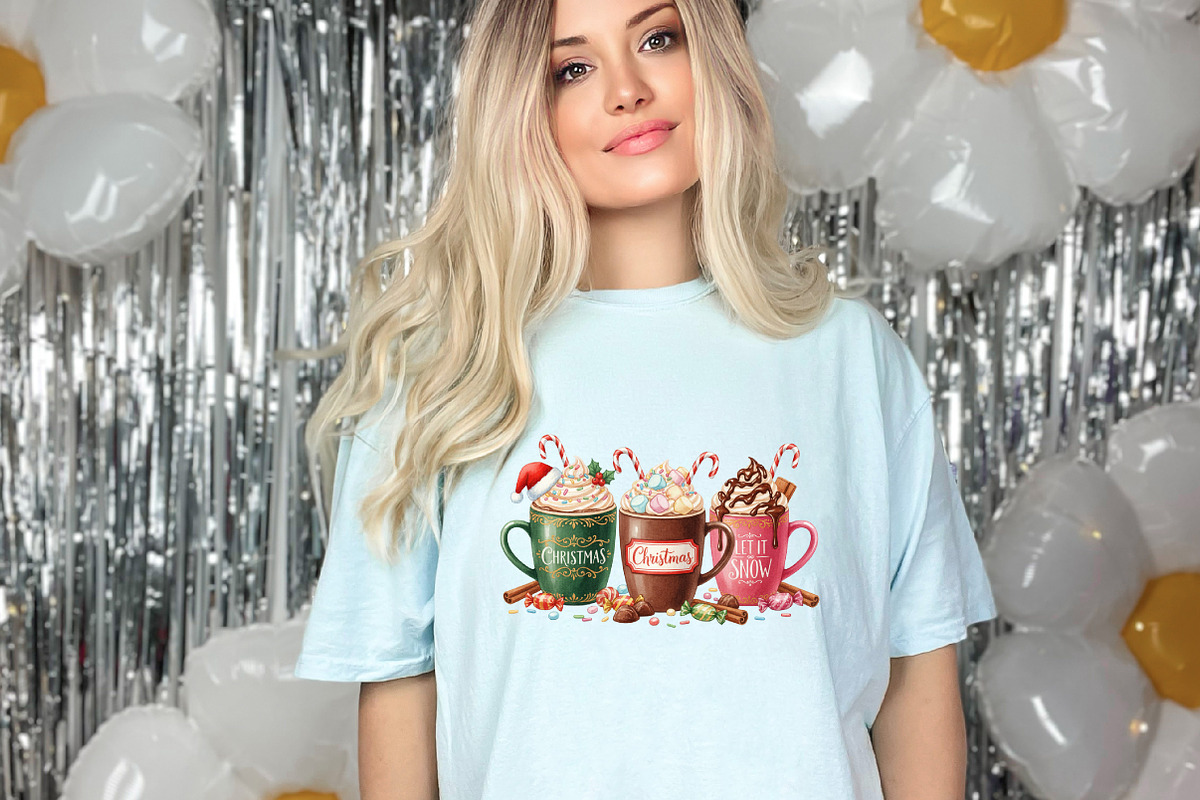 Let It Snow Christmas Coffee Png, an Illustration by designcity5 (Photo 6 of 8)