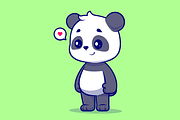 Cute Panda Standing Cartoon, an Animal Illustration by Catalyst Labs (Thumbnail 1 of 3)