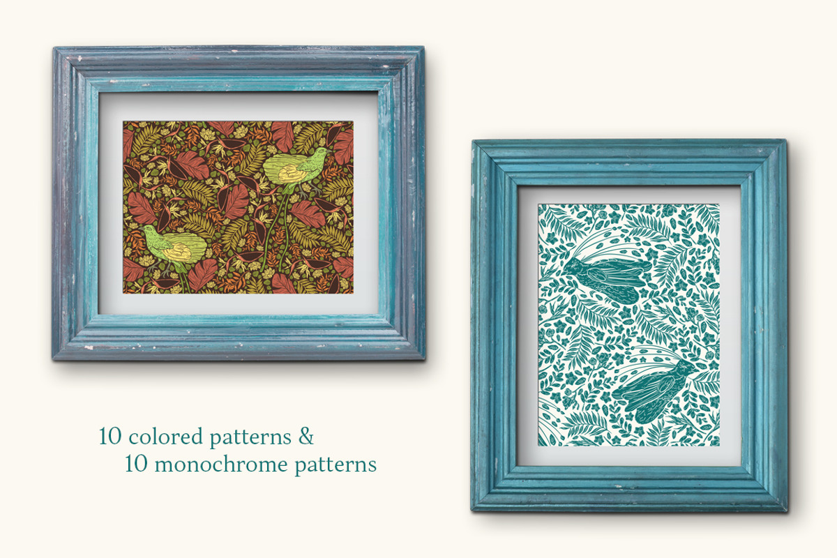 Bird-of-Paradise patterns, a Pattern Graphic by Piñata (Photo 5 of 13)