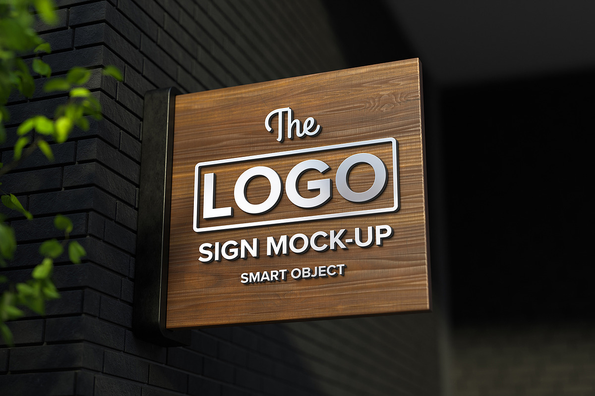 Shop sign mockup Set 2, a Product Mockup by S_design (Photo 7 of 11)