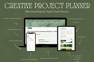 Notion Template For Creatives- Green