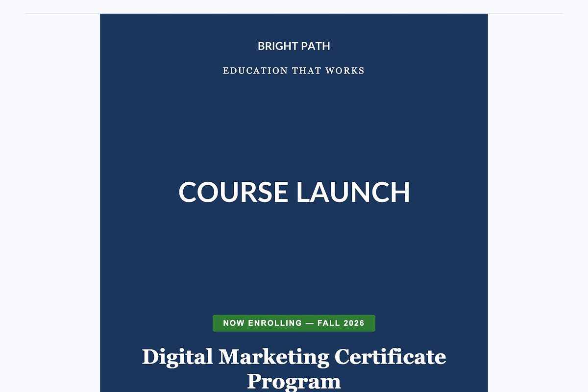 Education Email Kit — 4 Emails, an Email Template by Art Club (Photo 2 of 5)