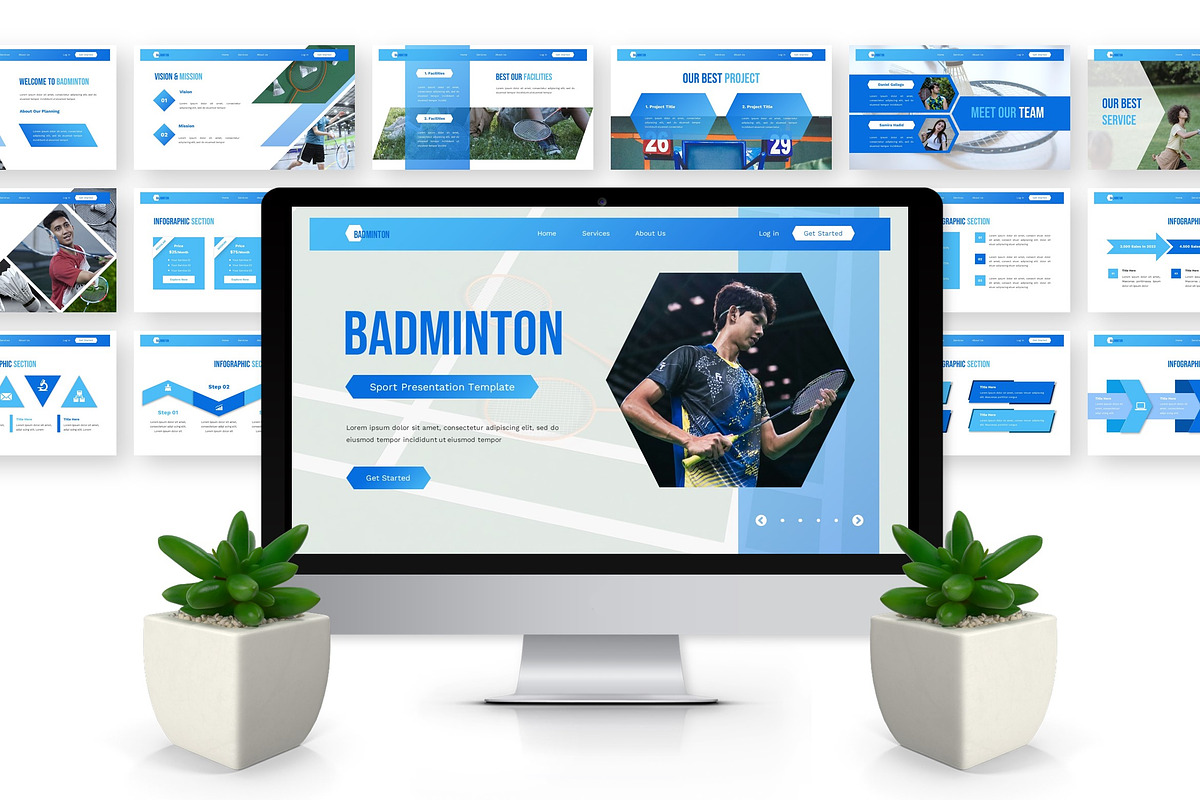 Badminton - Sport Powerpoint preview 3
