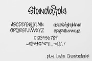 whatever, Justina Font, a Sans Serif Font by A Little Smidge (Thumbnail 2 of 6)