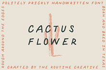 Cactus Flower - Handwritten Font