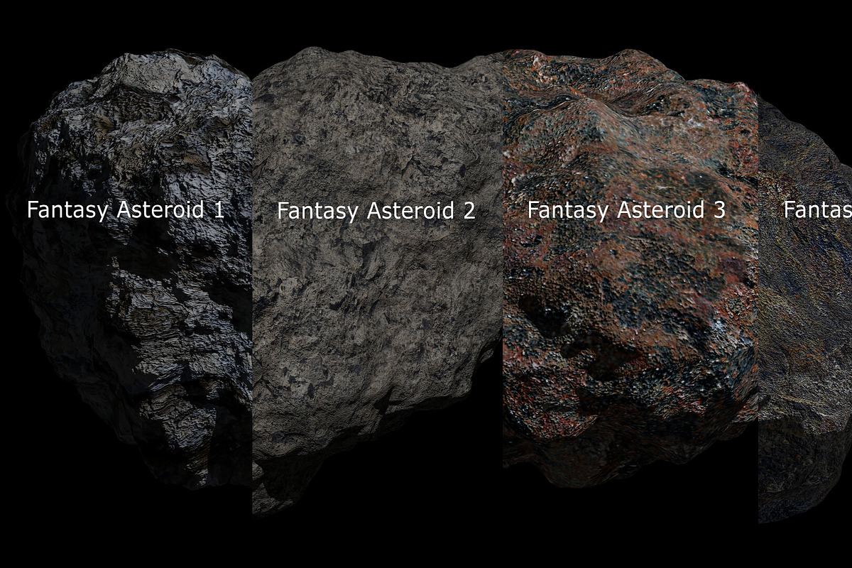 Fantasy Asteroid Collection, an Environmental 3D Model by Flash My Pixel (Photo 1 of 42)