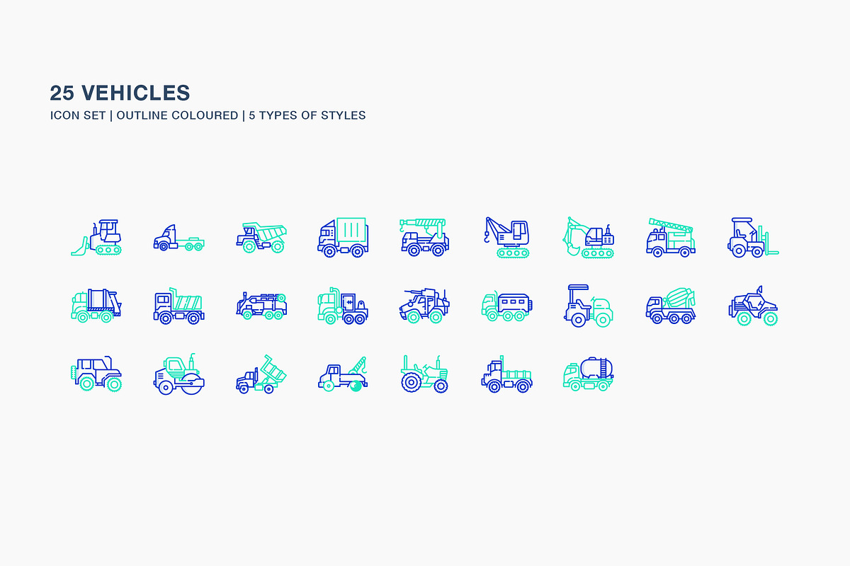 Vehicle icon set, an Icon by Icongeek26 (Photo 6 of 6)
