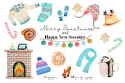 Hand Drawn Holidays Set, an Illustration by Marge Art (Thumbnail 1 of 4)