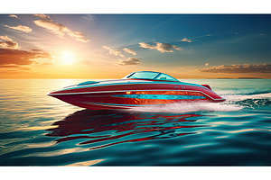 adventure speedboat on lake ai, a Sports & Recreation Photo by pikepicture