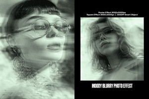 Moody Blurry Square, Poster Effect, a Layer Style Add-On by iDoodle Studio
