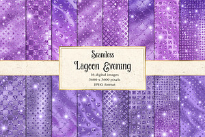 Lagoon Evening Digital Paper