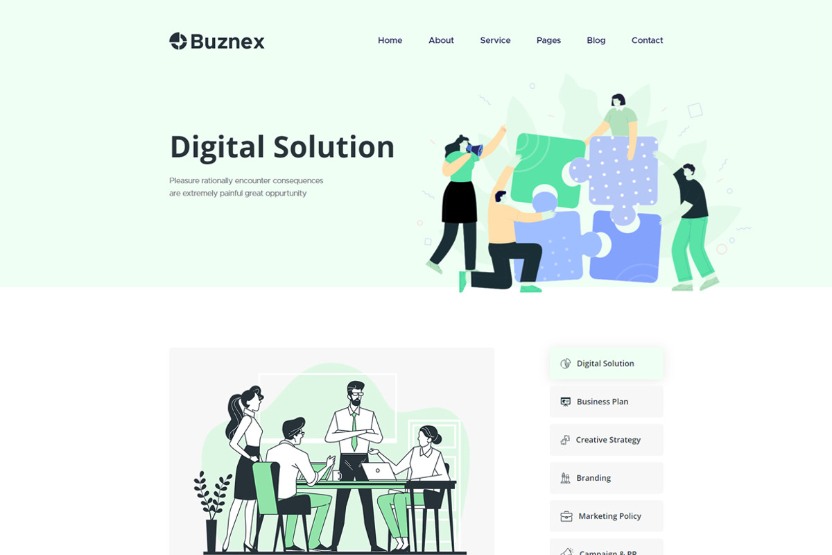 Business React JS Template – Buznex, a React Template by HasThemes (Photo 4 of 4)
