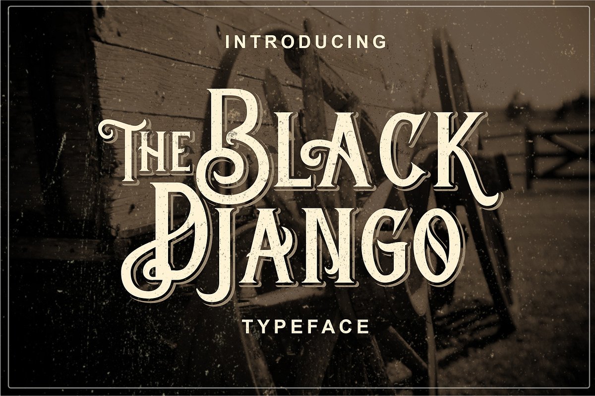 Black Django Typeface