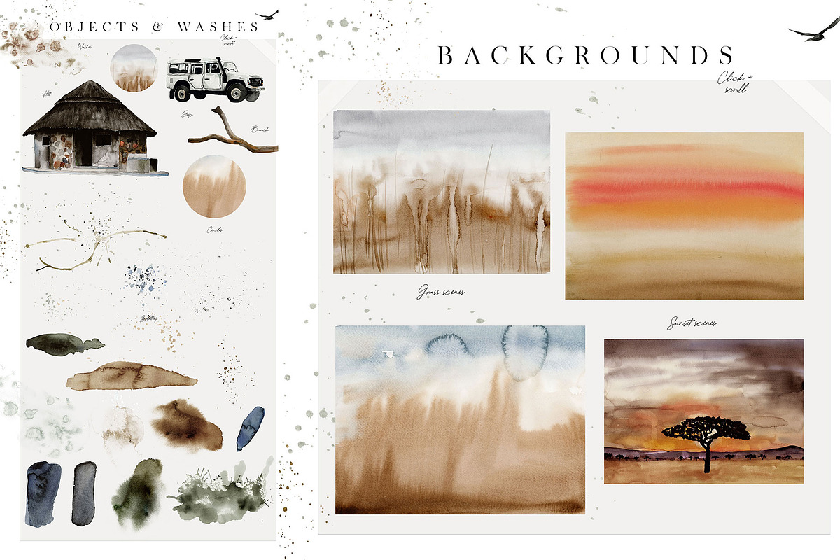 The Amazing Watercolor Bundle, an Object Illustration by Creativeqube Design (Photo 28 of 75)