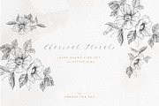 Charcoal Florals, an Illustration by Create The Cut (Thumbnail 1 of 5)