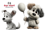 Cute Watercolor Dogs Clipart, an Illustration by SinaCreation (Thumbnail 1 of 6)