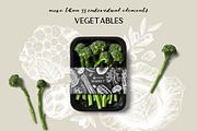 BUNDLE - Vegetables & Mushrooms, a Food Illustration by Yevheniia (Thumbnail 3 of 10)