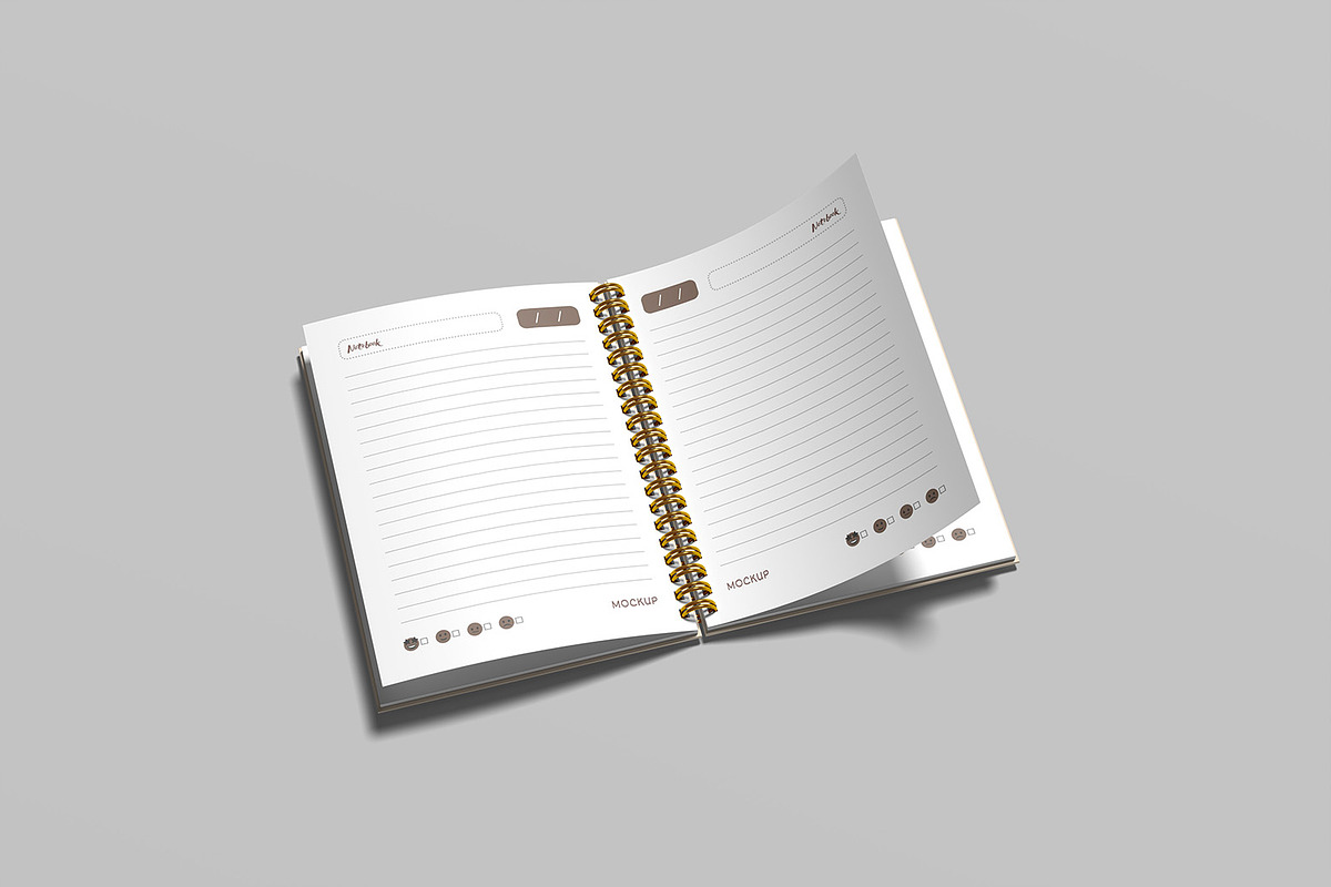 Notebook Mockup, a Books & Magazine Mockup by graphicsecond (Photo 5 of 7)