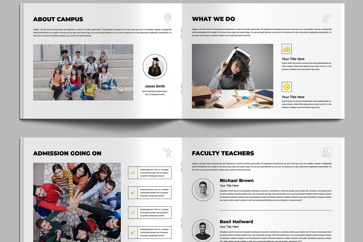 College University Prospectus Layout