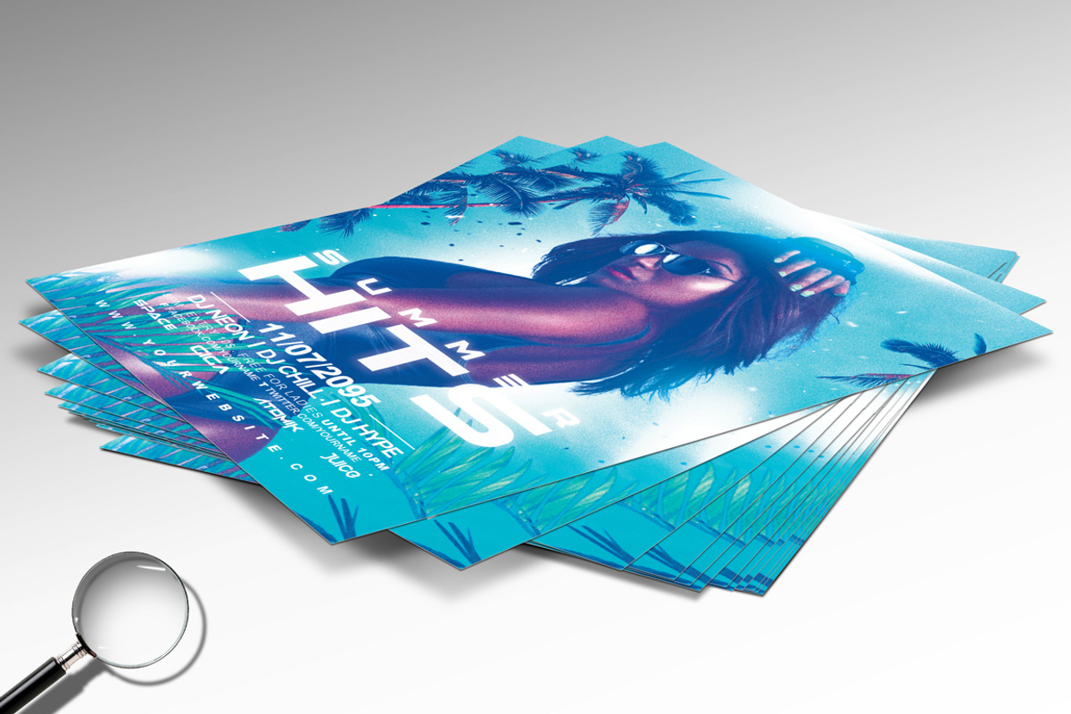 Summer Hits | Hype Flyer Design, a Flyer Template by GIGA-TEMPLATE (Photo 2 of 7)