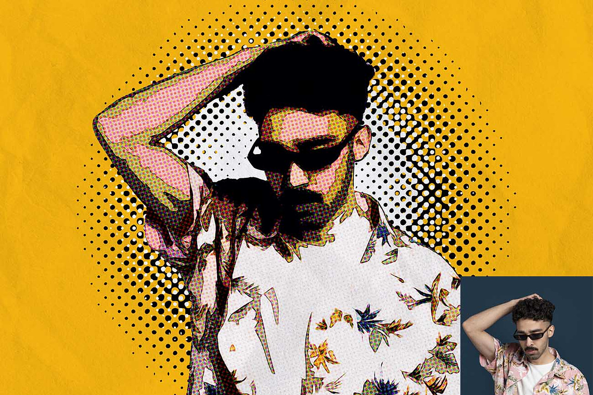 Comic Halftone Dots Effect Ps Action, an Action Add-On by Studio Retouch (Photo 8 of 11)