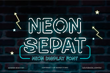 Neon Sepat - Light Party Font