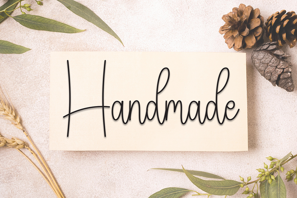 Sublimation | Script Font, a Handwritten Font by Scratchones (Photo 5 of 8)